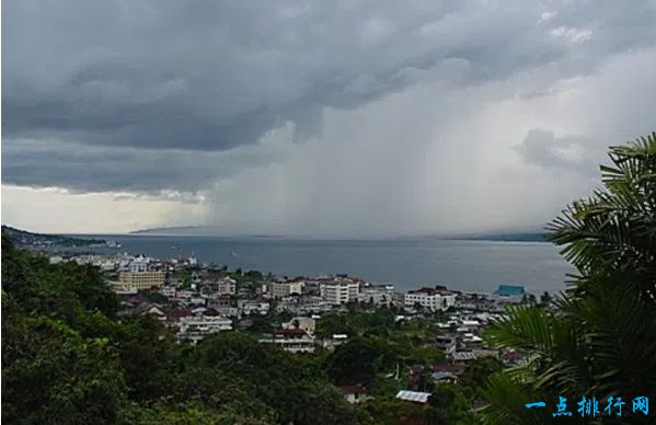 安汶,马鲁古群岛（平均年降雨量：3,530毫米）