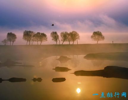 中国五大淡水湖之一洞庭湖（2625km²）