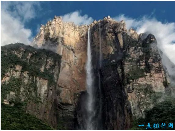 安赫尔瀑布，委内瑞拉（不间断的坠落高度：3,212尺）