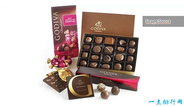 世界十大巧克力品牌之一：高迪瓦巧克力