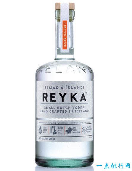 世界十大最畅销的伏特加品牌：雷克伏特加（Reyka Vodka）