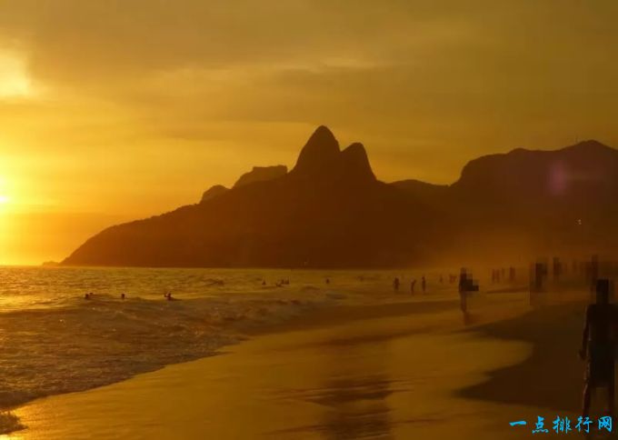 世界十大最佳海滩城市排行榜：巴西里约热内卢