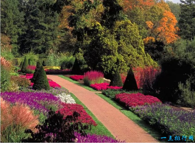 世界十大最美丽的花园：美国宾夕法尼亚州长木花园