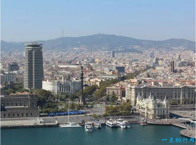 世界十大最佳海滩城市排行榜：西班牙巴塞罗那