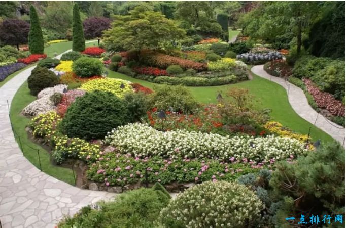 世界十大最美丽的花园：加拿大不列颠哥伦比亚省布查特花园