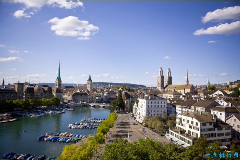 世界十大最昂贵的城市排行榜：瑞士苏黎世