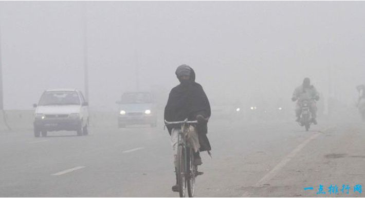 全球十大污染城市之一：巴基斯坦拉合尔