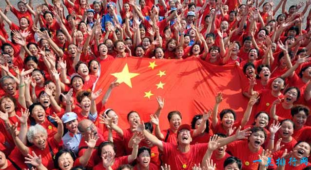 世界上人口最多的国家前十名：中国