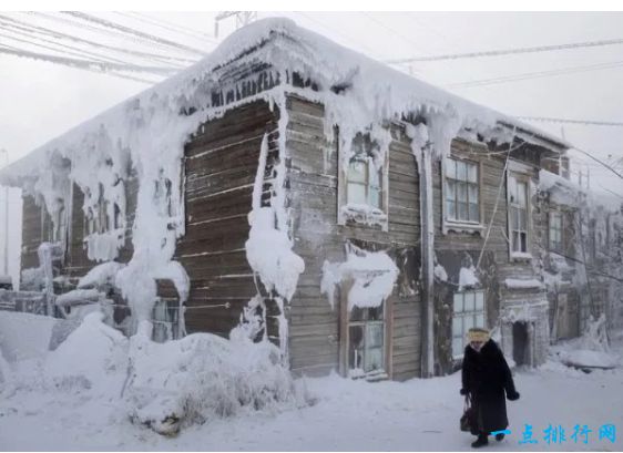 欧米茄，俄罗斯（平均气温：12.4°F）