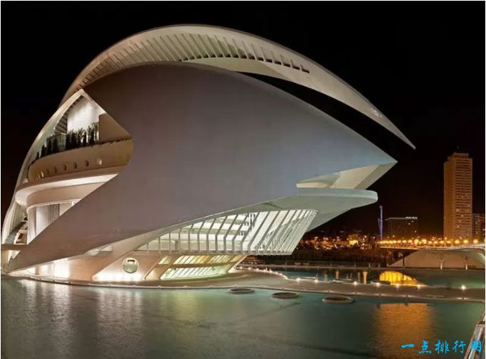 世界九大现代建筑奇观：西班牙瓦伦西亚索菲亚王后国家艺术中心