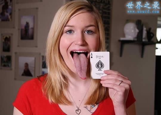 世界上最长的舌头，舌头最长的女人(长10.16厘米